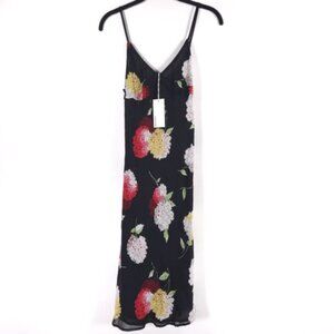 Reformation Black Floral Dress